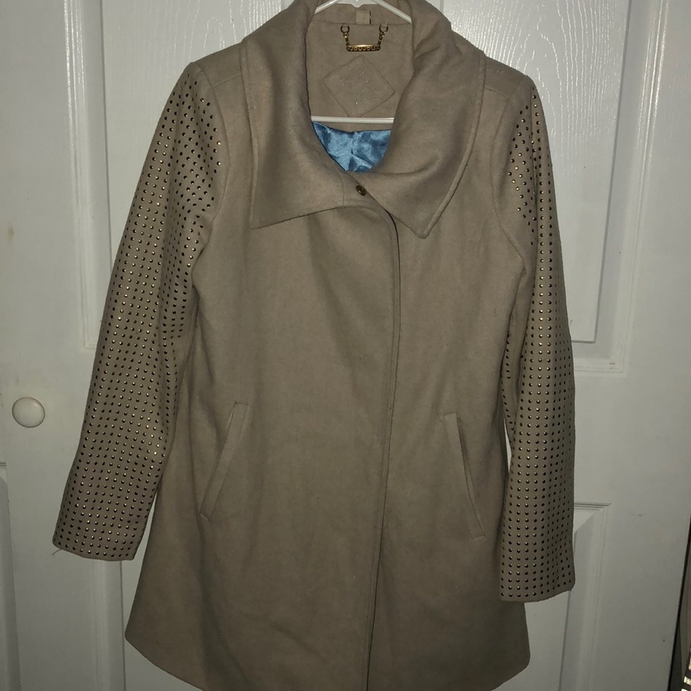 Cream studded coat